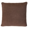 Moss Stitch Knit Floor Cushion Cover  Chocolate Brown 27.5X27.5  Inches