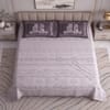 Lavender Floral Cotton 400 Tc Flat Super King Bed Size Sheet With 2 Pillow Cover