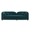 Homro Velvet 3 Seater Sofa in T Blue Colour