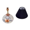 Silver Luster Terracotta Table Lampshade ( 8x8x14)