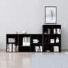 Hexa Engineered Wood Bookshelf Multipurpose Storage Rack in Flower Wenge Colour