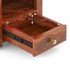 Fidora Solid Wood Bedside Table in Honey Finish