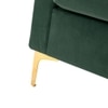Rafeal Fabric Lounge Chair in Green Colour
