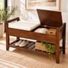 Parker Solid Wood Bench in Provincial Teak Finish