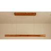 Cannula 36 Brown Wooden LED Hanging Lamp