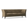 Weston 3 Seater Luxury Italian Leather Sofa In Antique Moss