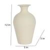 Textured Flower Pot In Off White Colour