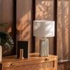 Maiori Handicrafted Table Lamp in Black, blue and white Colour