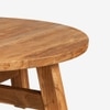 Ava Indonesian Teak Outdoor Table In Light Brown Finish