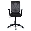 Zeeazyana Mid Back Ergonomic Chair in Black Colour