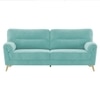 Osbert Velvet 3 Seater Sofa in Tourquise Color