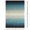 Presto Blue Solid Hand Tufted Wool Carpet 5X7 Feet