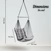 Swingzy Premium Hanging Swing Chair for Kids and Adults Grey