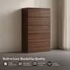 Bocado Tall Engineered Wood Chest of 6 Drawers in Columbian Walnut Finish