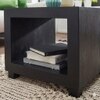 Geeta Solid Wood Side Table in Black Finish
