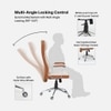 Ettorez Lexus Hb Ultra Premium Leatherette Office Chair In Cream And Tan