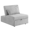 Evenie 1 Seater Pull Out Sofa cum Bed  in Grey Colour
