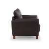 Johanna 1 Seater Leatherette Sole in Choco Brown Colour