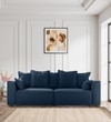 Flycon 3 Seater Pull Out Sofa cum Bed  in Blue Colour