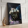 The Castle Decor Luxury Money Bag Wall Art Framed Painting 20x30 Inch