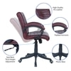 Joorrdonn Mid Back Executive Chair in Maroon Colour
