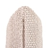 Ombre Moss Knit Beige  And Ivory Cushion Cover 12X20 Inches