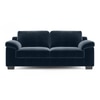 Esquel Luxe 3 Seater Fabric Sofa in Sea Port Blue Velvet Colour