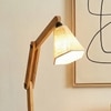 Noel Beige Jute Floor Lamp with Beige Jute Base