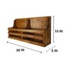 Norita Wooden Wall Shelf Organiser With Key Holders
