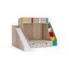 Sleep Nâ€™ Slide Bunk Bed with Slide and Storage in Oak Colour BKBB028