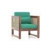 Korai 1 Seater Sofa in Lagoon Green Futon Colour