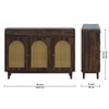 Flow Sheesham Wood  Shoerack  In Provincial Teak Finish