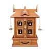 sneha engineered wood prayer unit in teak finish