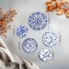 The Castle Decor Madhubani Wall Plates Set of 5 Traditional Indian Folk Art (Style 2)