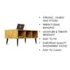 Hexa Engineered Wood Coffee Table With Storage And Open Rack In Giant Wood