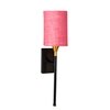 Devansh Metal Electric Wall Light in Black Colour with Pink Shade Count of 1 Light