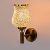 Devansh Metal Electric Wall Light in Gold Colour with Multi Shade Count of 1 Light