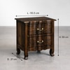 Bespoke Solid Wood Bedside Table in Walnut Finish