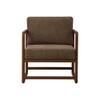 Aura Boucle Fabric Arm Chair in Brown Colour