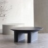 Ribbed Coffee Table Black
