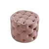 Plush Pink Pouf