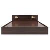 Kumiko Engineered Wood Queen  Size Bed With Box Storage (Walnut Finish)