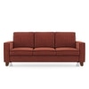 Apollo Neo Sofa (Colour : Dark Coral, Seating Capacity : 3 Seater, Cushion Type : Hard, Back Height : Regular Back)