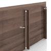 Zoey Engineered Wood King Size Bed In Classic Walnut Finish