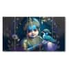 The Castle Decor Bal Gopal Wall Painting Wooden Framed 27x48 Inch (Style 5)