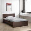 Leona Bed Without Storage in Choco Walnut Finish