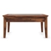 Tate Square Solid Wood Coffee Table In Teak Finish