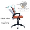 Diicea Mid Back Ergonomic Chair in Orange Colour