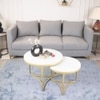 Griffin Nesting Coffee Table In Gold Finish