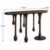 Lava Solid Sheesham Wood Console In Walnut Finish